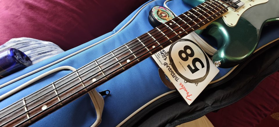 Fender Squier Paranormal Rascal Bass MUY MEJORADO