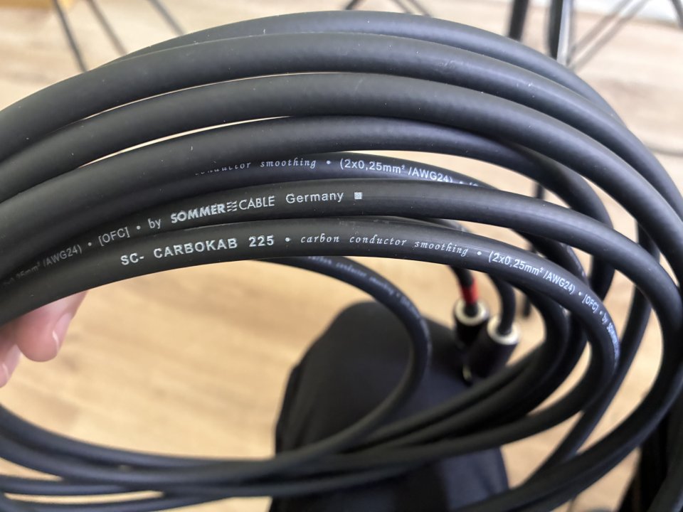 Pareja cables XLR Sommer Carbokab 3m.