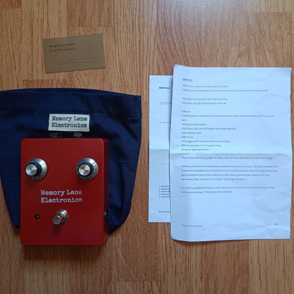 Memory Lane Electronics - Ivor Fuzz (Silicon Fuzz Face NOS BC209) de segunda mano · Foto 7 de 7 · Málaga · 160 €