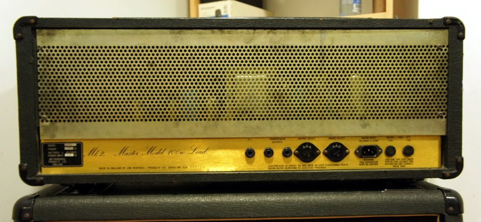 Cabezal Marshall JCM800 Mº 2203 Vintage de los 80