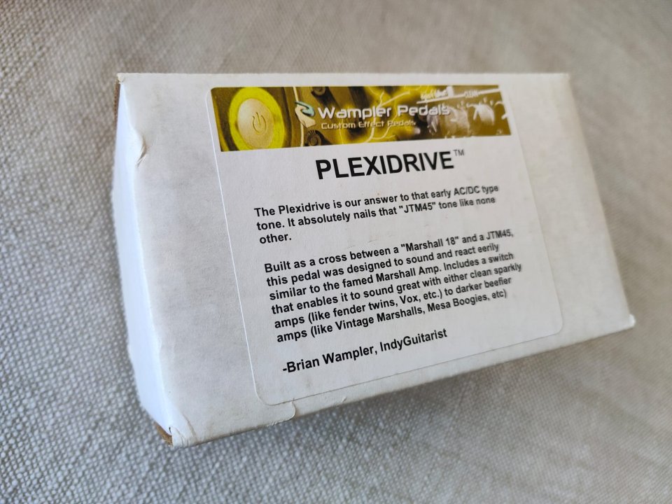 Wampler Plexi-Drive – Overdrive Marshall JTM45 + caja