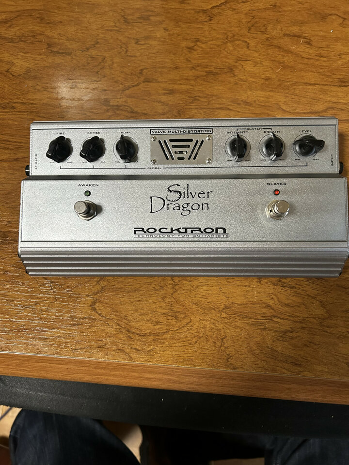 Pedal Efectos Rocktron Distrotion Silver Dragon