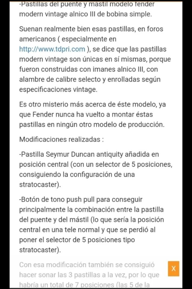 Fender "8502 American Series ash Telecaster" del año 2006