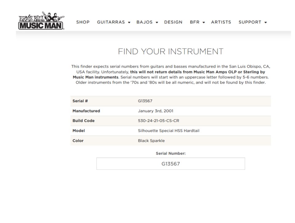 Music man Silhouette 2001