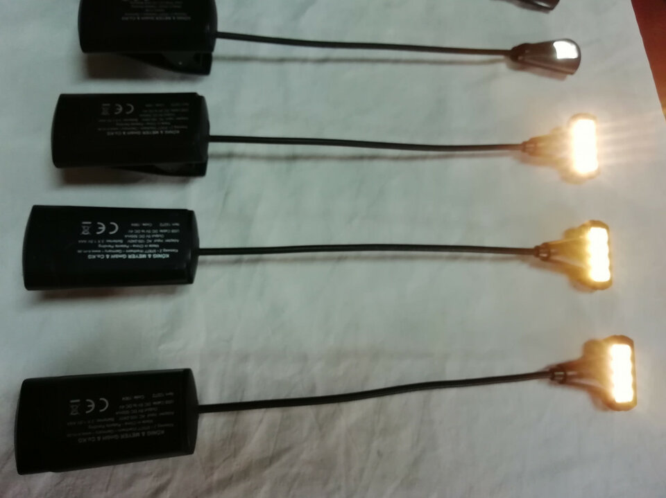 Lámparas de led con pinza