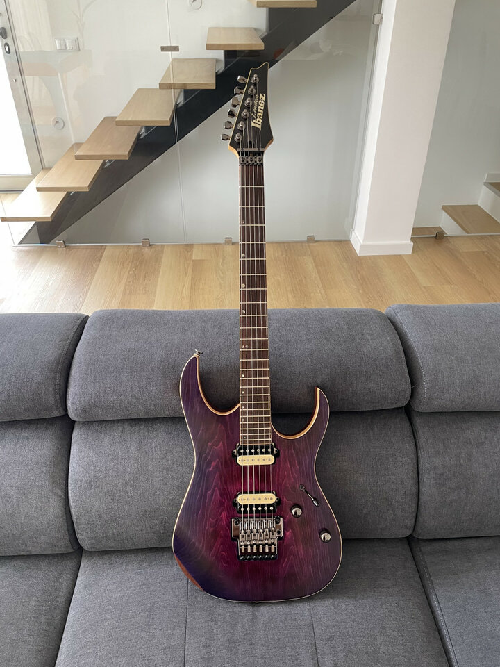 Guitarra por partes con mástil Ibanez RG 1880 J Custom, Purple Doom, 2000