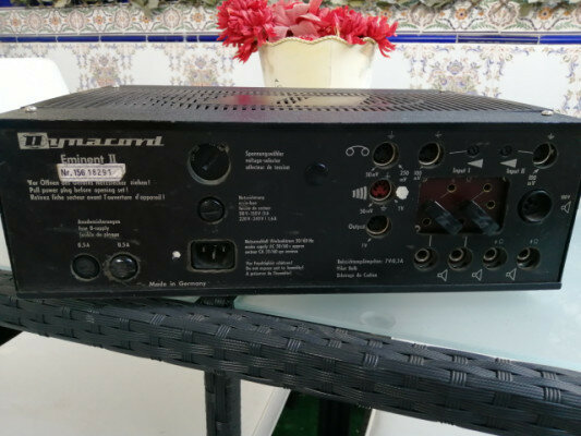 Dynacord Eminent II años 60, amplificador mezclador a válvulas