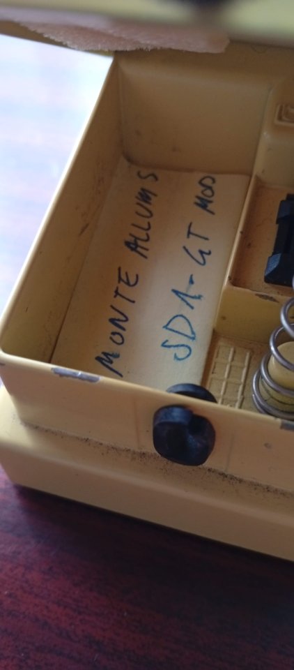 Boss Super Overdrive SD-1 Taiwán, Monte Allums GT MOD  (envío incluido)