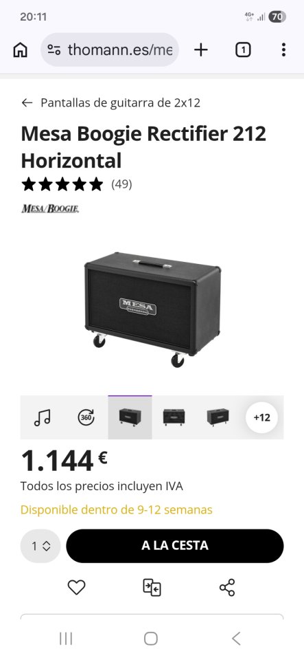 Mesa Boogie 212 Rectifier Horizontal