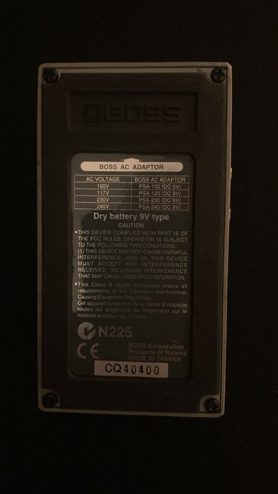 Pedal de Chorus Boss SuperChorus CH-1