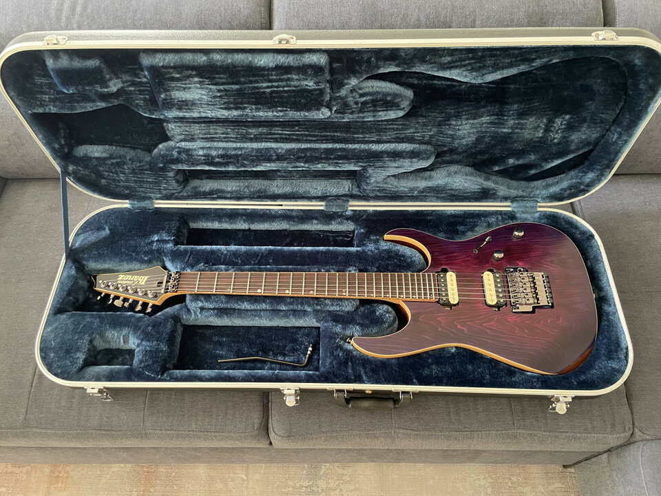 Guitarra por partes con mástil Ibanez RG 1880 J Custom, Purple Doom, 2000