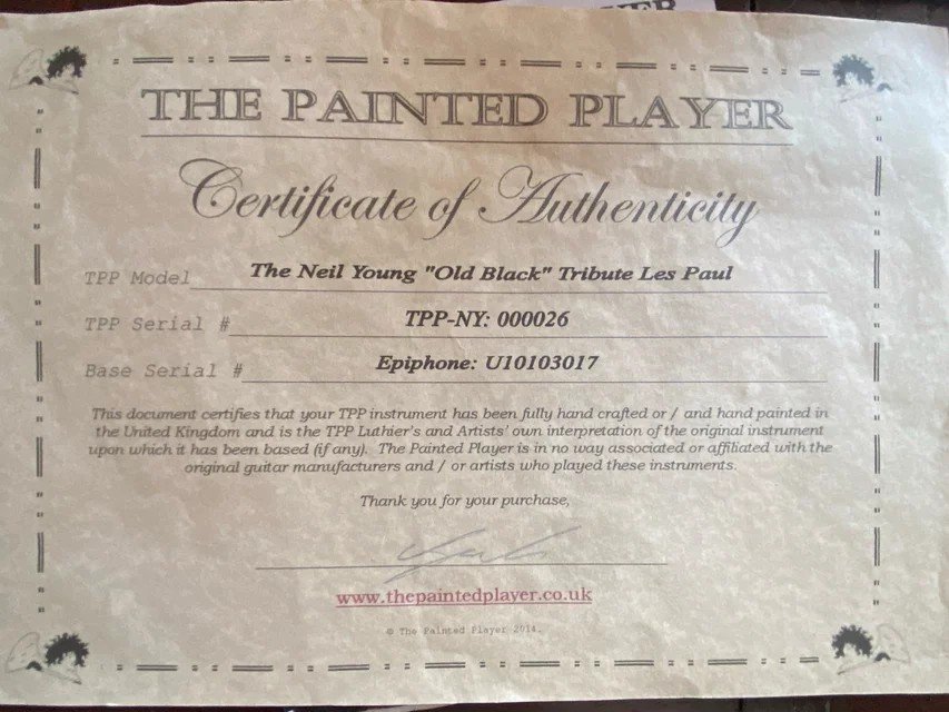 Replica OLD BLACK NEIL YOUNG