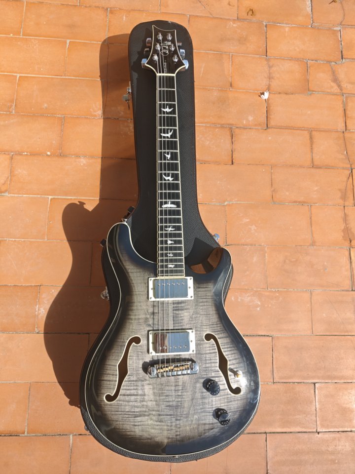 PRS SE Hollowbody Charcoal Burst + Estuche de segunda mano · Foto 2 de 9 · Alicante · 740 €