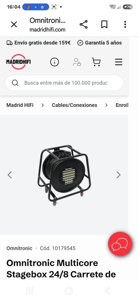 Mangurra escenario 30 metros, 24 envíos 8 retornos de segunda mano · Foto 3 de 4 · Lugo · 270 €