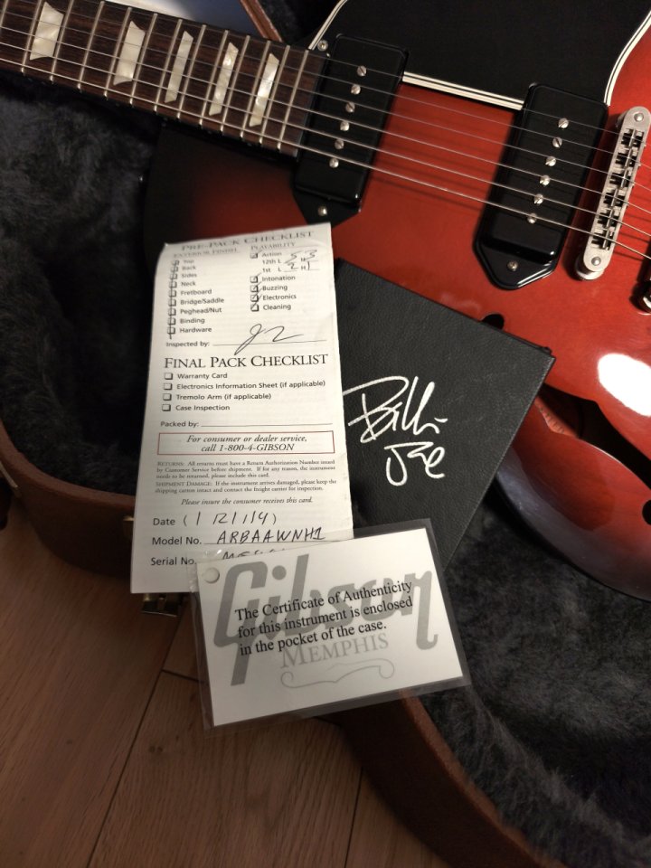 Gibson Billie Joe Armstrong ES-137 - 2014 - Black Cherry Burst