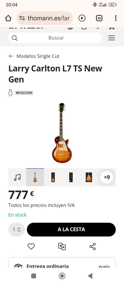 Sire Larry carton L7 sunburst