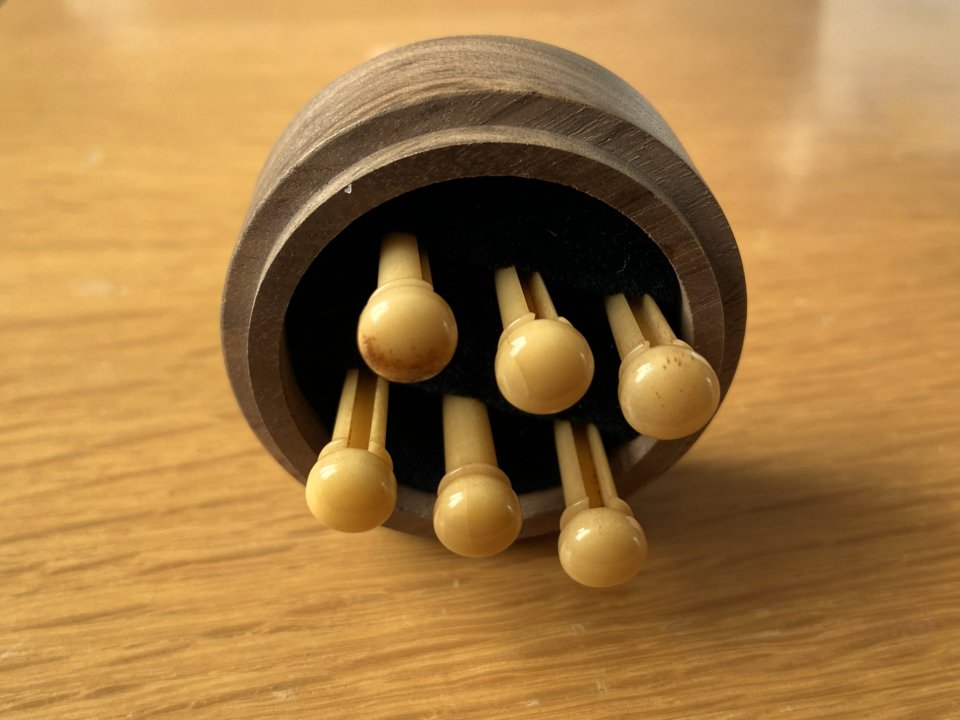 Pins de guitarra folk de hueso de camello envejecido de segunda mano · Foto 5 de 8 · Badajoz · 20 €
