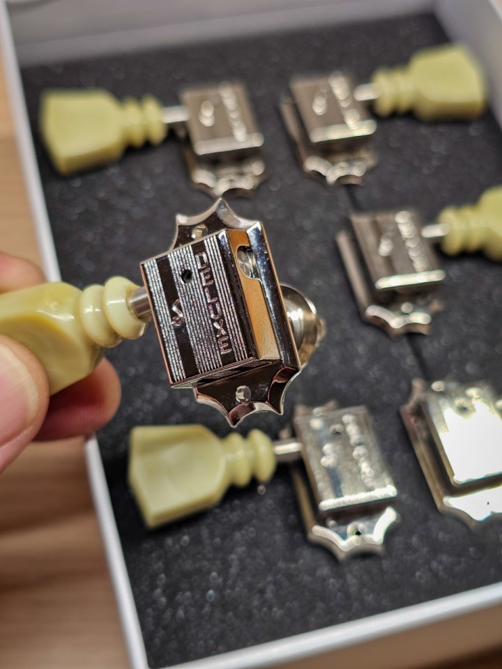 Clavijas para Les Paul Schaller G-Series Deluxe 3/3 DR- Double Ring, Nickel (NUEVAS SIN USAR) de segunda mano · Foto 3 de 7 · Zaragoza · 45 €