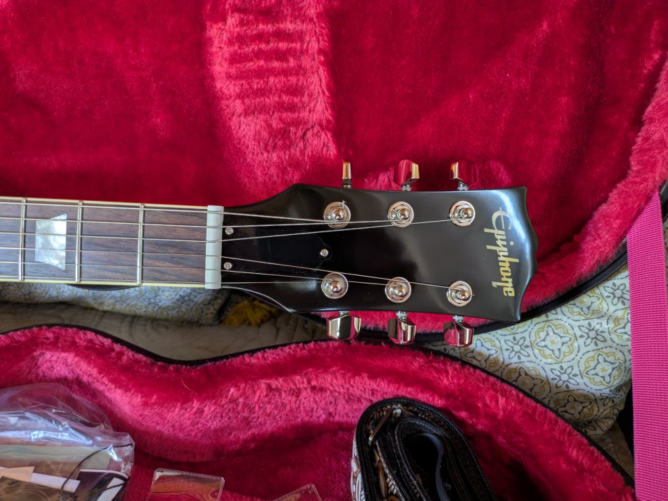 Epiphone Les Paul Jeff Beck Oxblood IBGC modificada de segunda mano · Foto 2 de 10 · Madrid