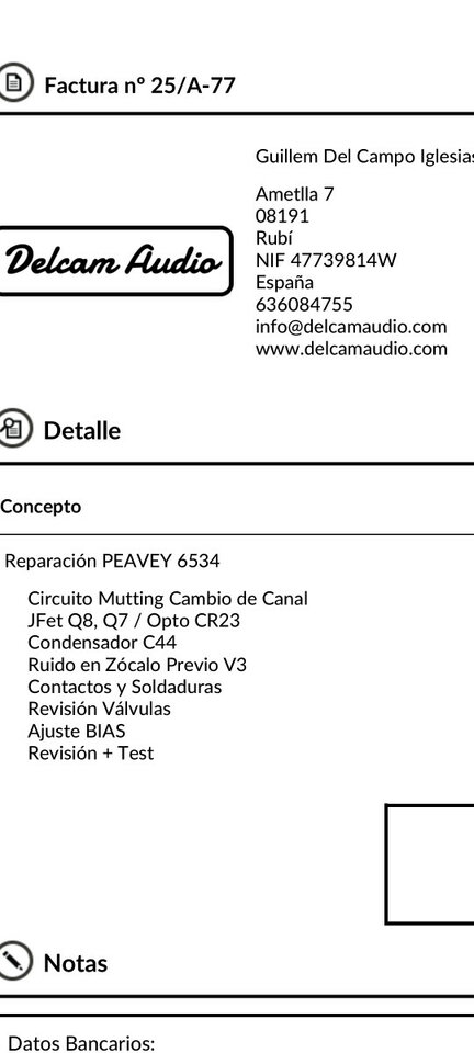 Peavey 6534+ o cambio