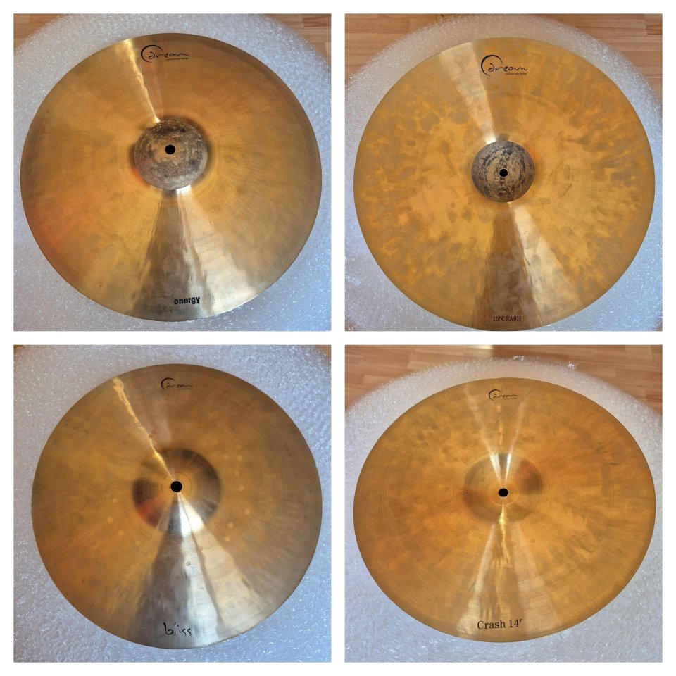 Platos DREAM Energy Crash 16" y DREAM Bliss Crash 14" de segunda mano · Foto 1 de 5 · Cantabria · 100 €