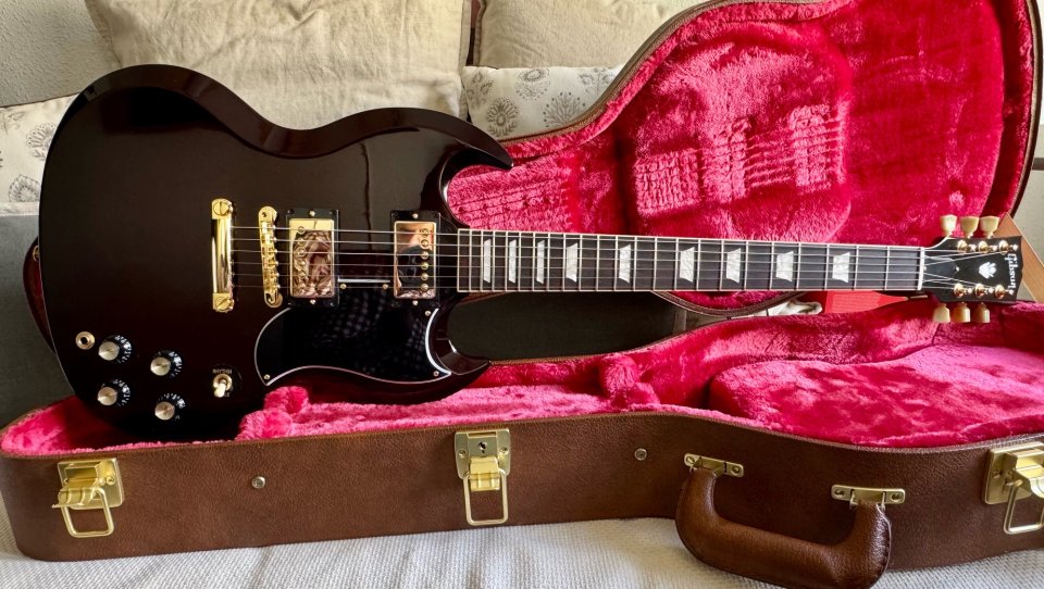 Gibson SG 61 Aged Cherry - Hardware Dorado
