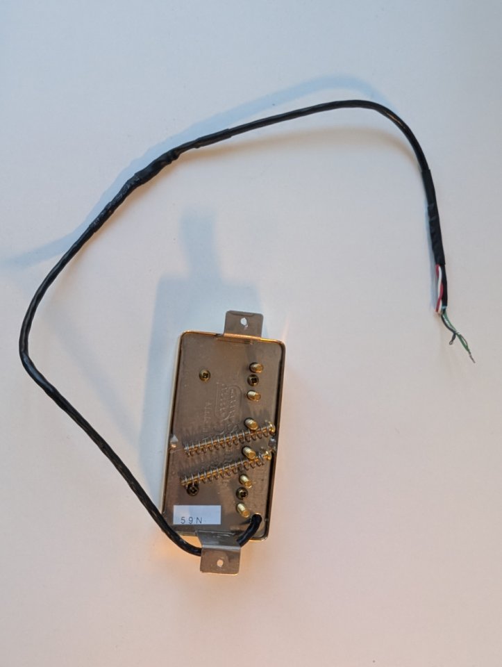 Seymour Duncan 59 SH-1 Neck Gold Cover 4C (LEER)