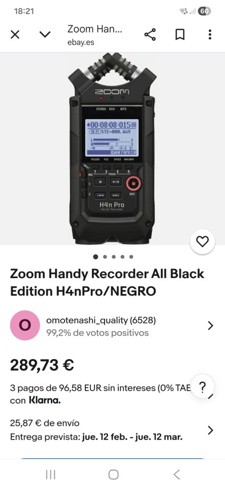 ZOOM H4n pro grabador multipistas