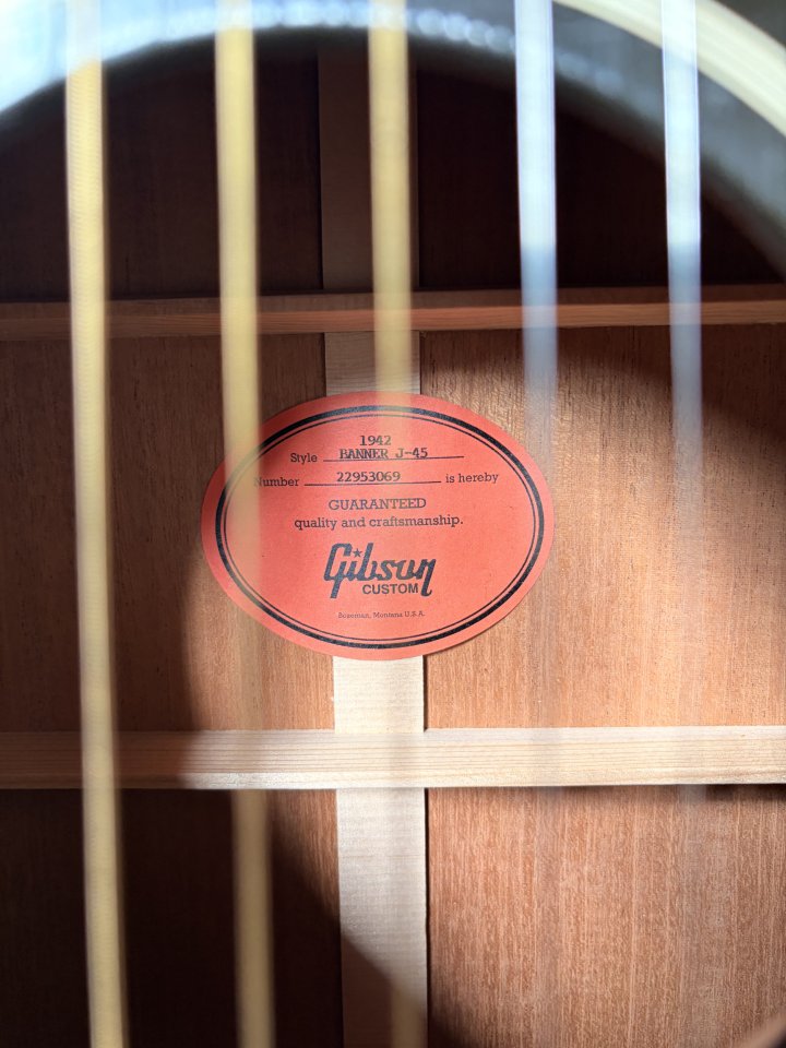 Gibson J45 1942 “Banner” de segunda mano · Foto 10 de 10 · Barcelona · 3800 €