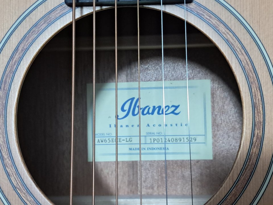 Acústica Ibanez AW65ECE-LG de segunda mano · Foto 5 de 10 · Cádiz · 260 €