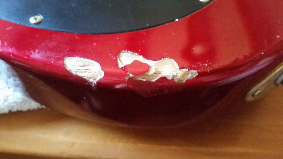 guitarra inusual, modelo desconocido, marca VANTAGE