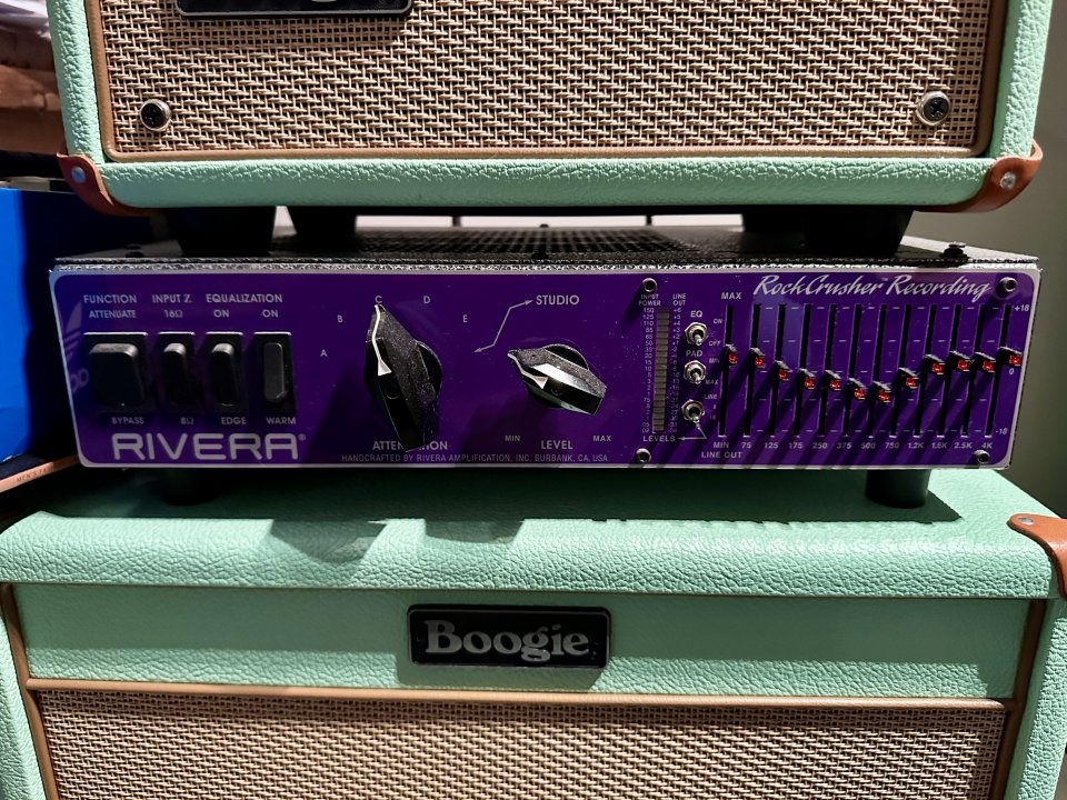 Rivera Rockcrusher Recording