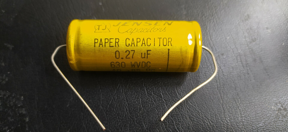 Paper Capacitor Jensen 0,27uF- 630vdc