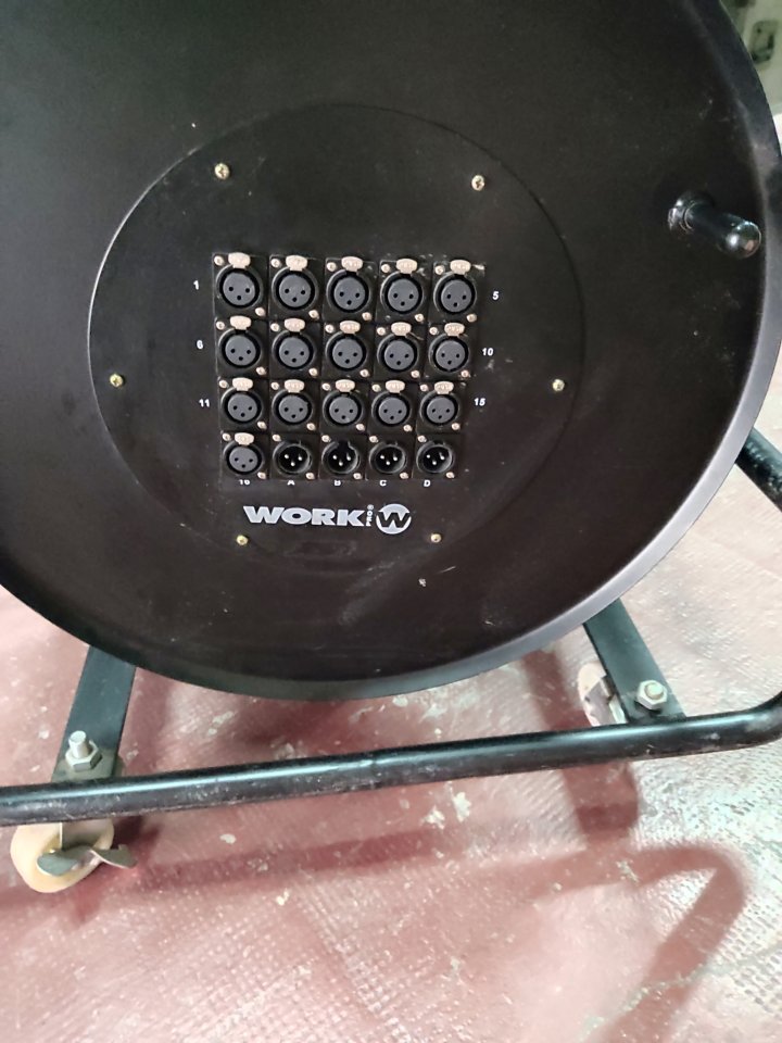 Manguera multipar audio 16-4 con carro