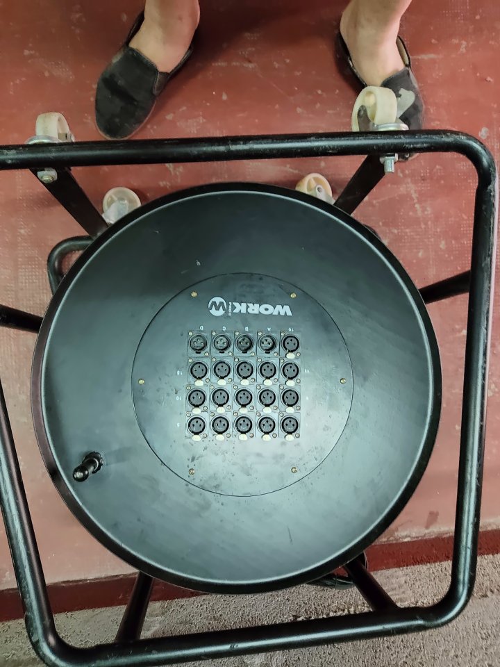 Manguera multipar audio 16-4 con carro