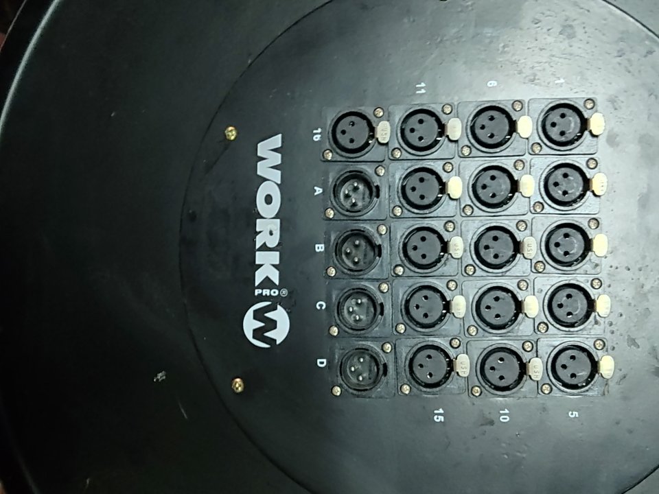 Manguera multipar audio 16-4 con carro