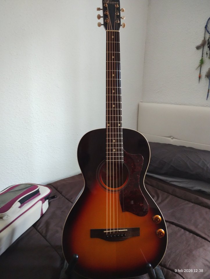 Guitarra parlor B18 Norman eléctrificada