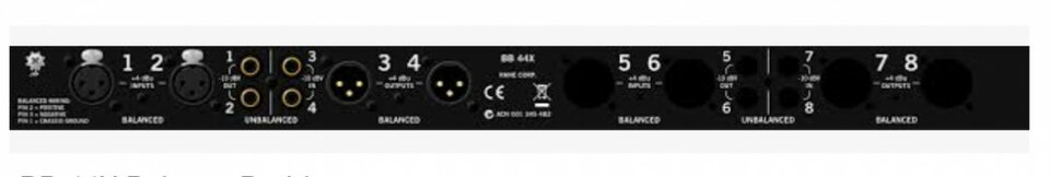 RANE BB44X (Nuevo) , Adap. Señal balanc/desb- desb/balanc.