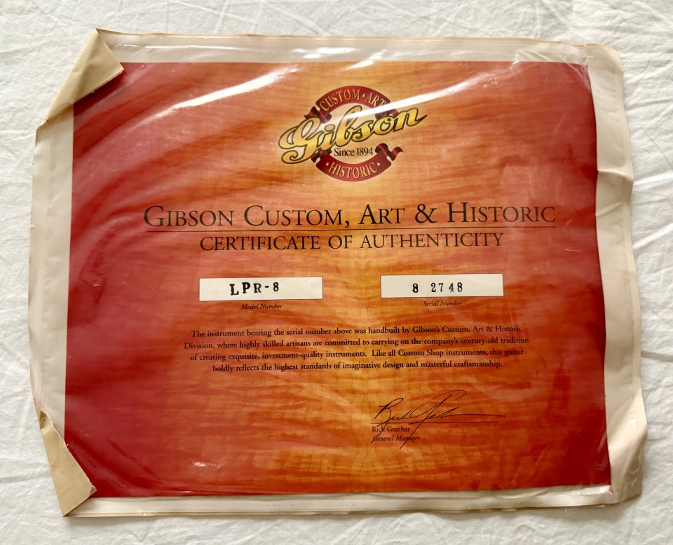 Gibson Les Paul R8 Historic Reissue 1958 Custom Shop Flametop Triburst (2002)