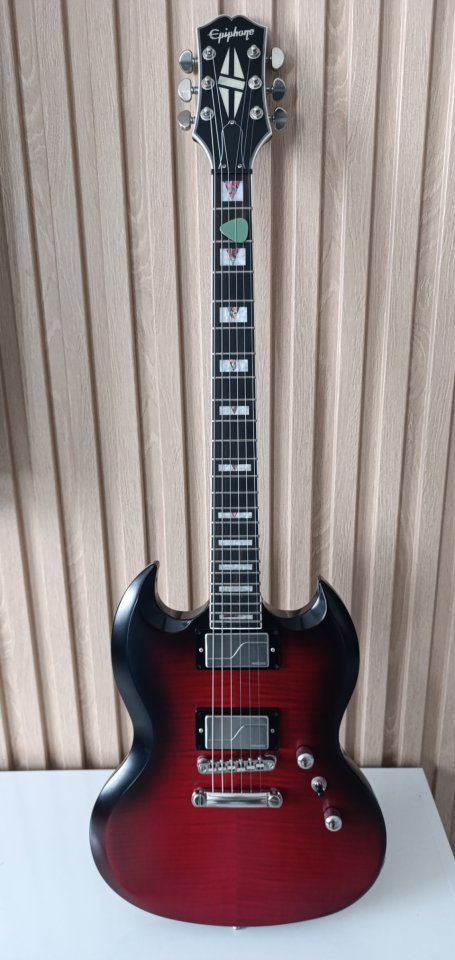 Epiphone sg modern prophecy red tiger aged gloss