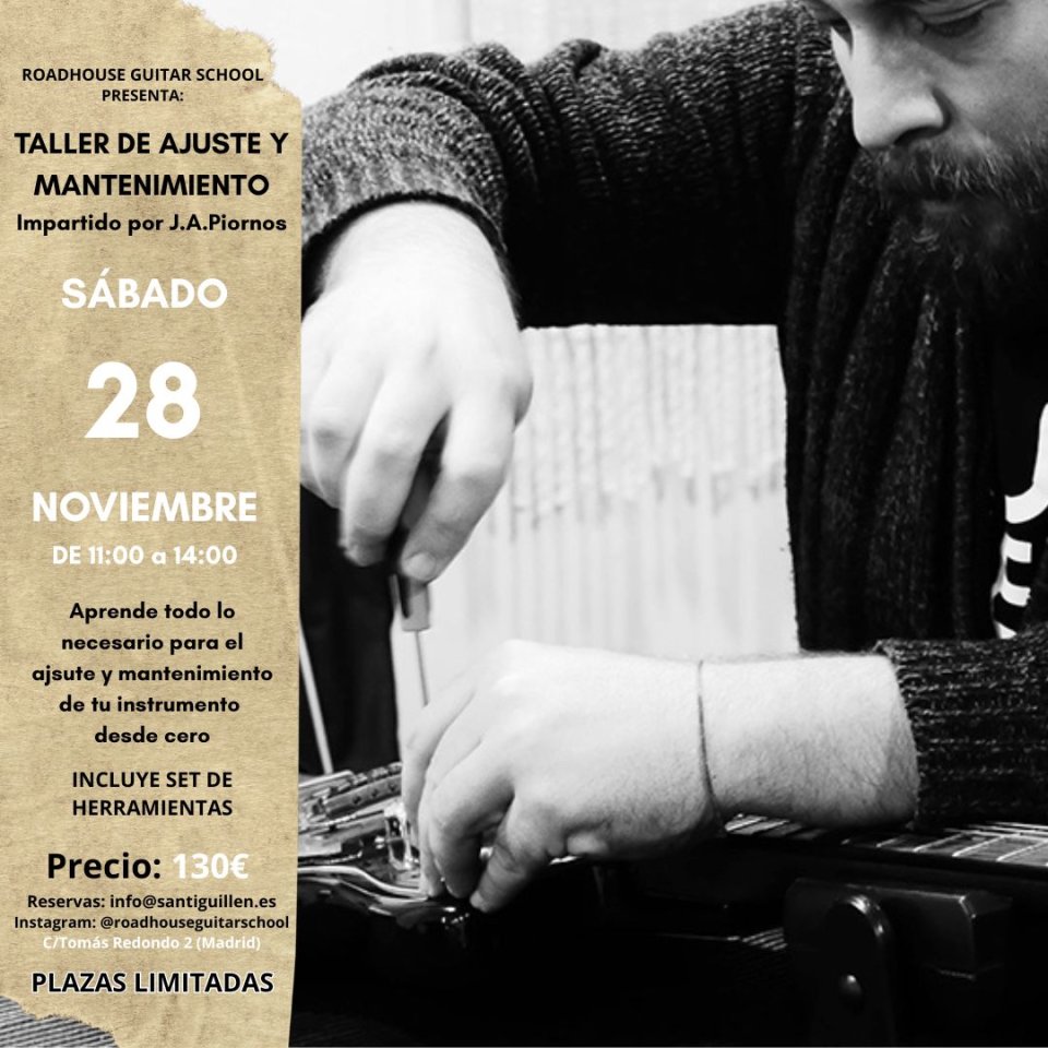 Taller de ajuste y mantenimiento (Roadhouse Guitar School) de segunda mano · Madrid