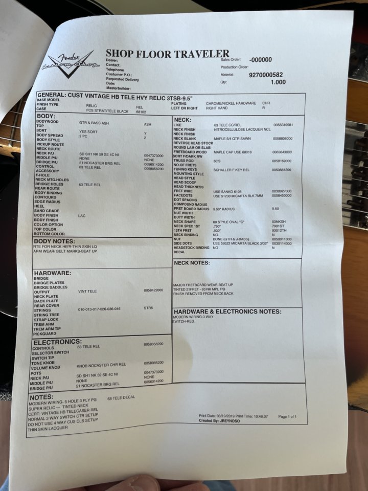 Telecaster Custom Shop Heavy Relic