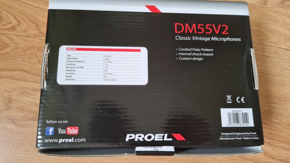 Micrófono Vintage Proel DM55V2 de segunda mano · Foto 6 de 6 · Zamora · 55 €