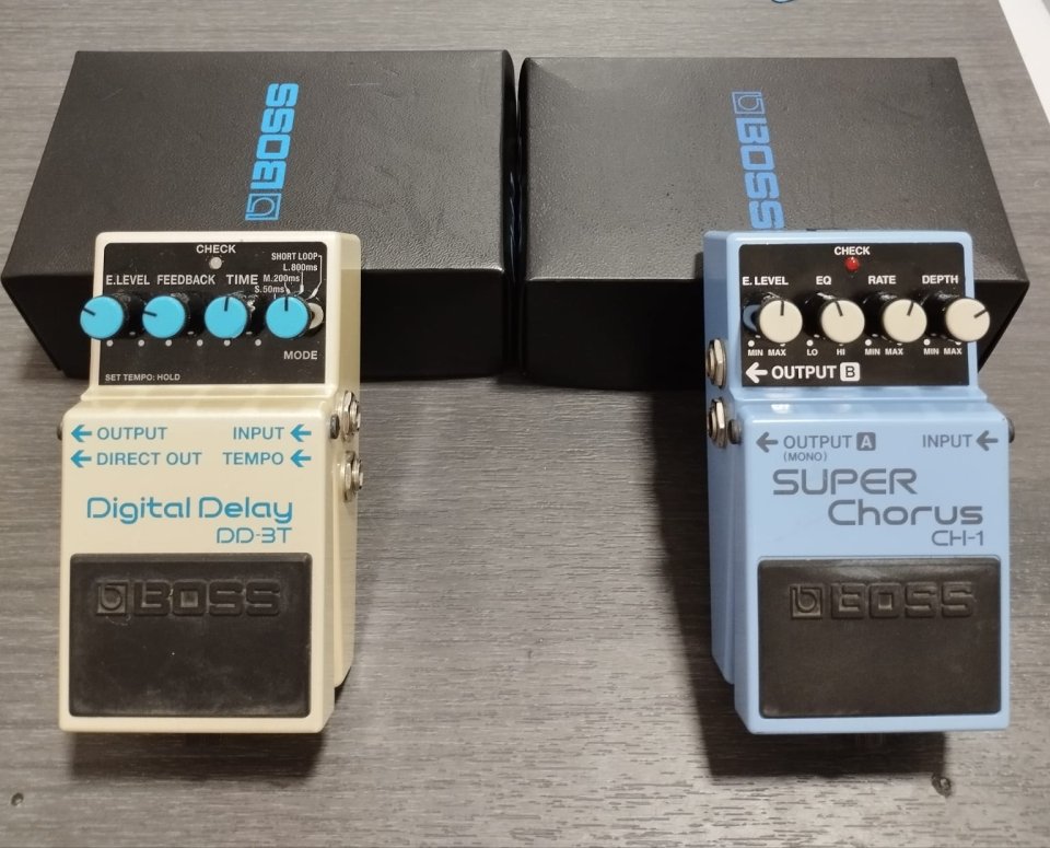 Pedales Boss ch-1 y Dd3-T