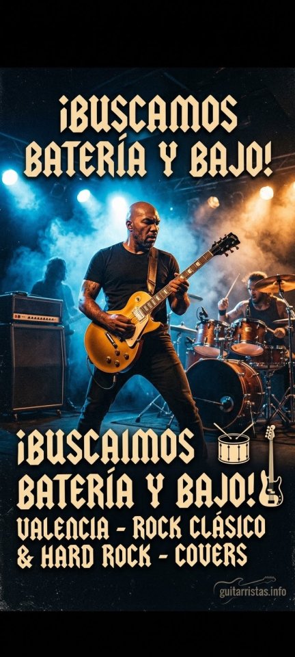Guitarrista busca batería y bajo para banda de covers (Valencia) de segunda mano · Valencia