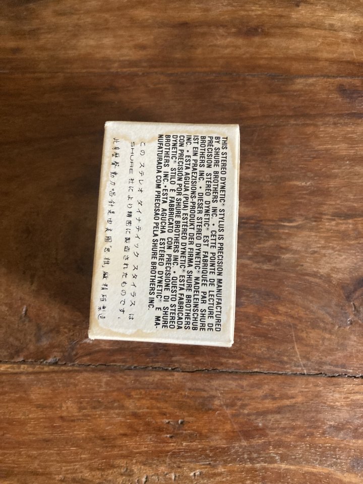 Shure N44-7 Aguja Tocadiscos NOS New Old Stock