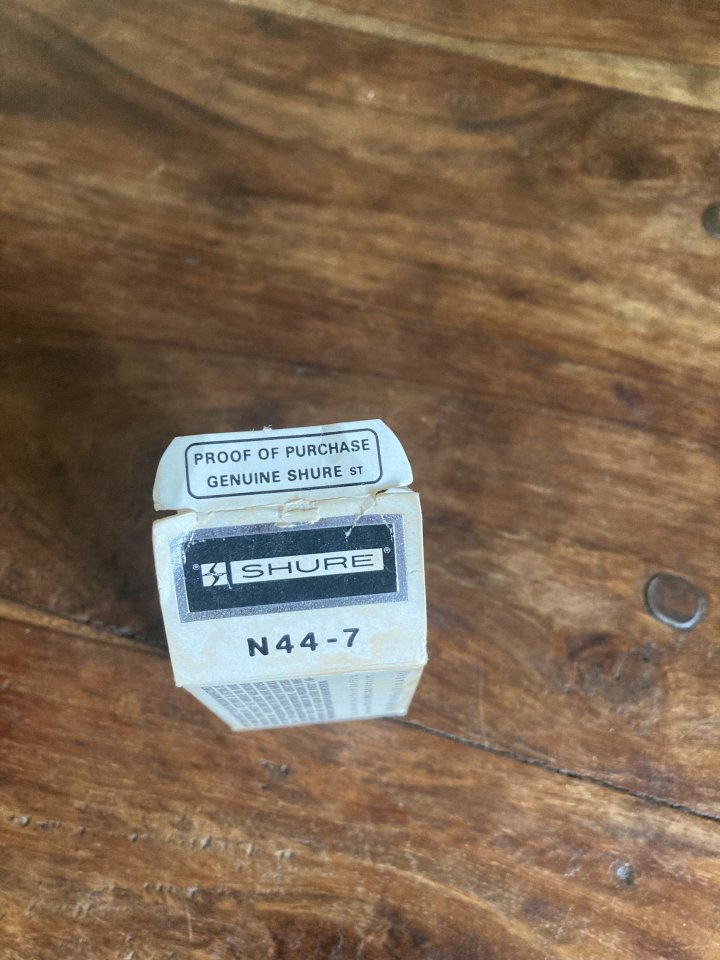 Shure N44-7 Aguja Tocadiscos NOS New Old Stock