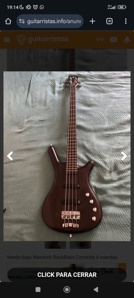 Bajo Warwick RockBass Corvette TV 4 *RESERVADO*