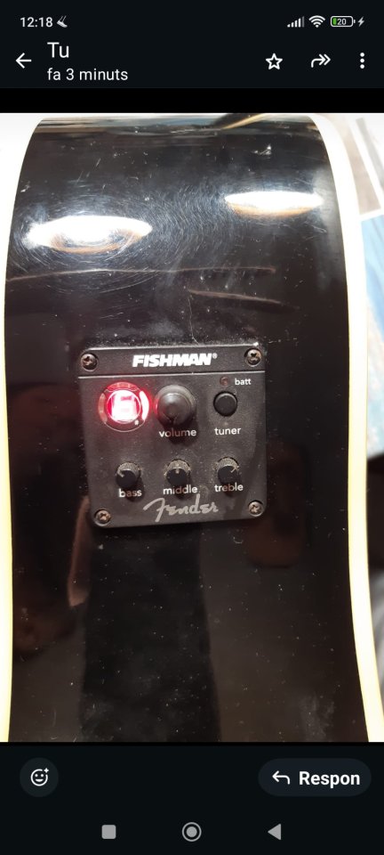 Vendo/cambio Fender T-Bucket 300CE TBL Electroacústica