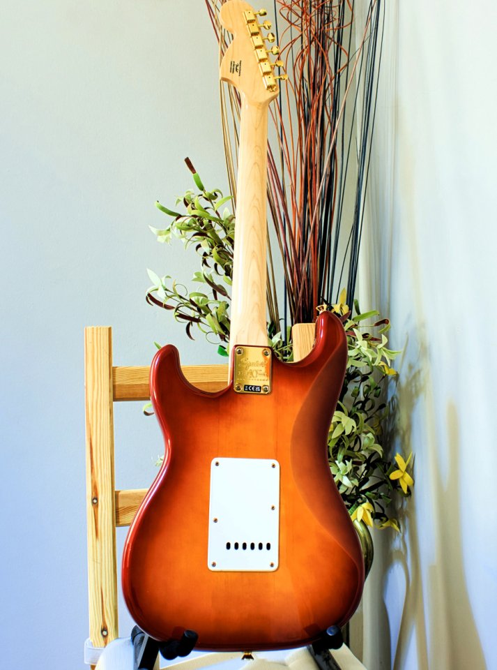 Guitarra eléctrica Squier de Fender 40º aniversario gold edition